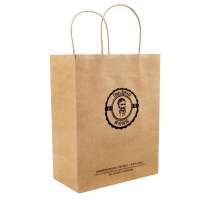 Eco Friendly Custom Printed Shopping Gift Paper Bag With Logo Print