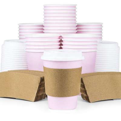 New promotion Custom Kraft Coffee Cup Sleeves Paper Cup Sleeves factory in China