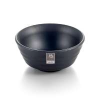 hot selling matte black japanese style soup bowl round melamine japanese soup bowl