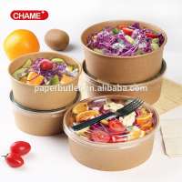 kraft paper bowls for salad and noondles with logo printing   paper bowls