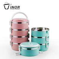 Portable Bento 201/304 Stainless Steel 3 layer/4layer Insulated Lunch box