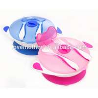 Best Selling Feeding Supplies Baby Suction Bowl with Spoon and fork