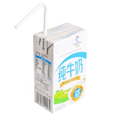 Manufacturer factory direct supply Newly Developed U bend paper straws U shaped bendable paper straw Box milk juice bag straw