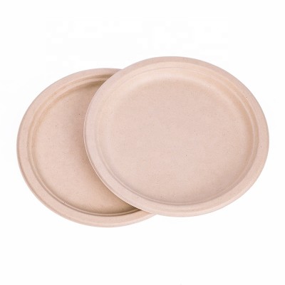 Biodegradable Sugarcane Bagasse Paper Round Plate